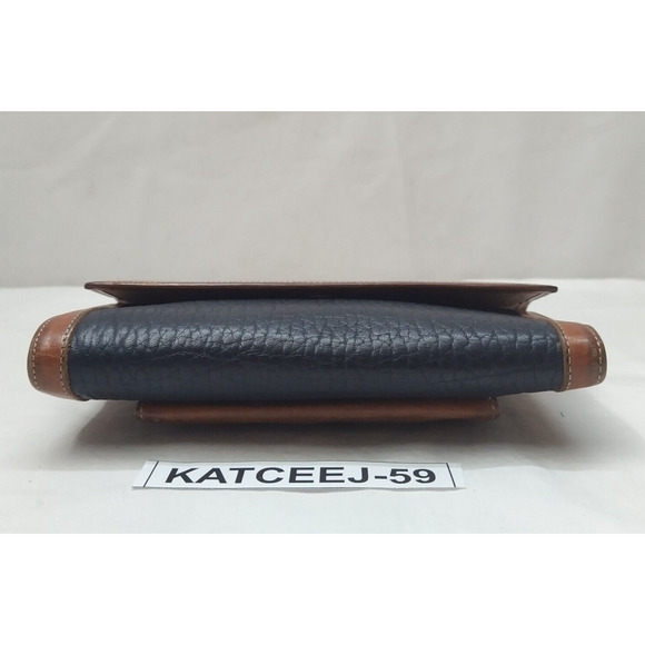 Dooney & Bourke Black Leather Kisslock Pocket Trifold Wallet - VTG Made in USA - Picture 5 of 16